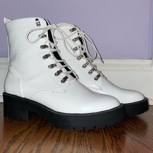 White Combat Boots!